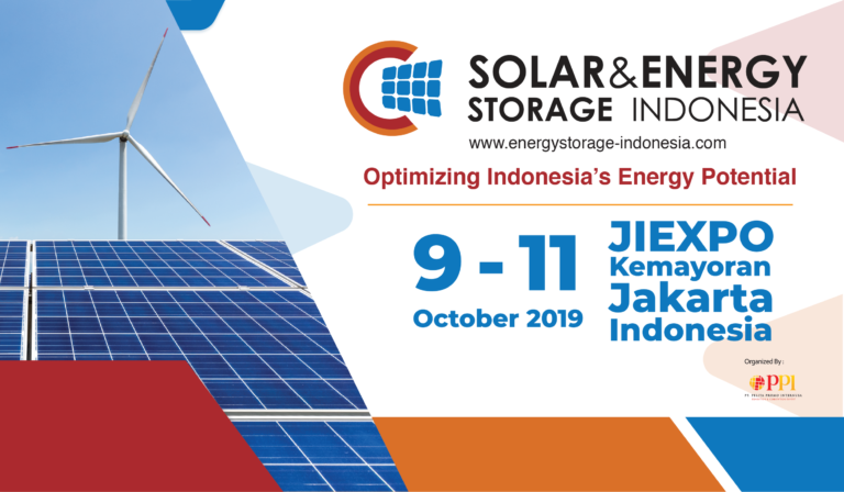 Solar & Energy Storage Indonesia,October 9 – 11, 2019  ,Jakarta International Expo, Kemayoran – Indonesia
