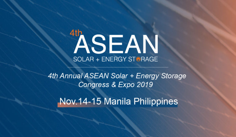 4th Annual ASEAN Solar + Energy Storage Congress & Expo 2019