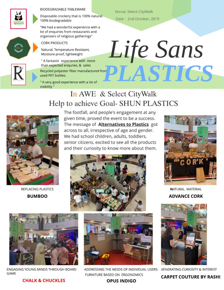 In AWE campaigns for Life Sans Plastics in association with Select CityWalk