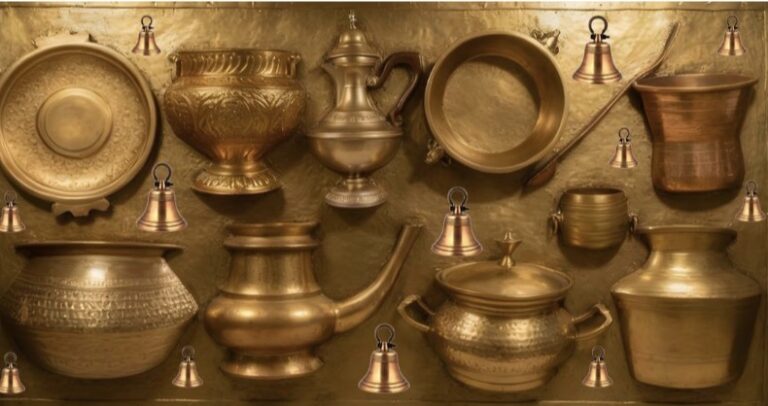 Mural of Brass Utensils